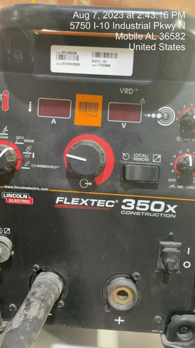 2021 LINCOLN ELECTRIC FLEXTEC 350X