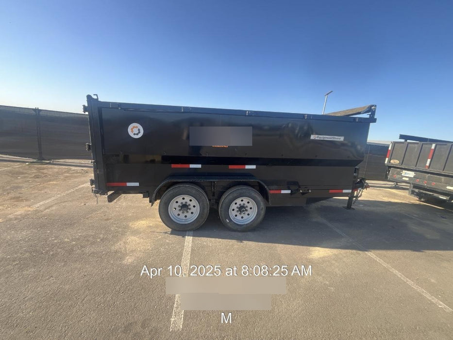 2025 TEXAS PRIDE TRAILERS 14'L x 7'W 5 Cu Yd Trunnion Hydraulic Dump