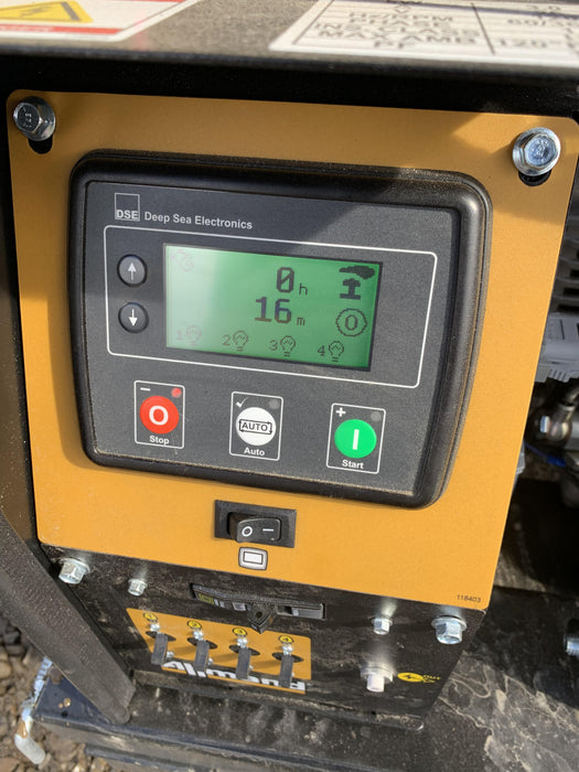 2022 Allmand NLV3GR (4) LED Light Fixture 350W, 23' Vertical Mast, 3kW Prime, Towable, Deep Sea L401, Leveling Jacks, Yanmar T4F 5.8hp