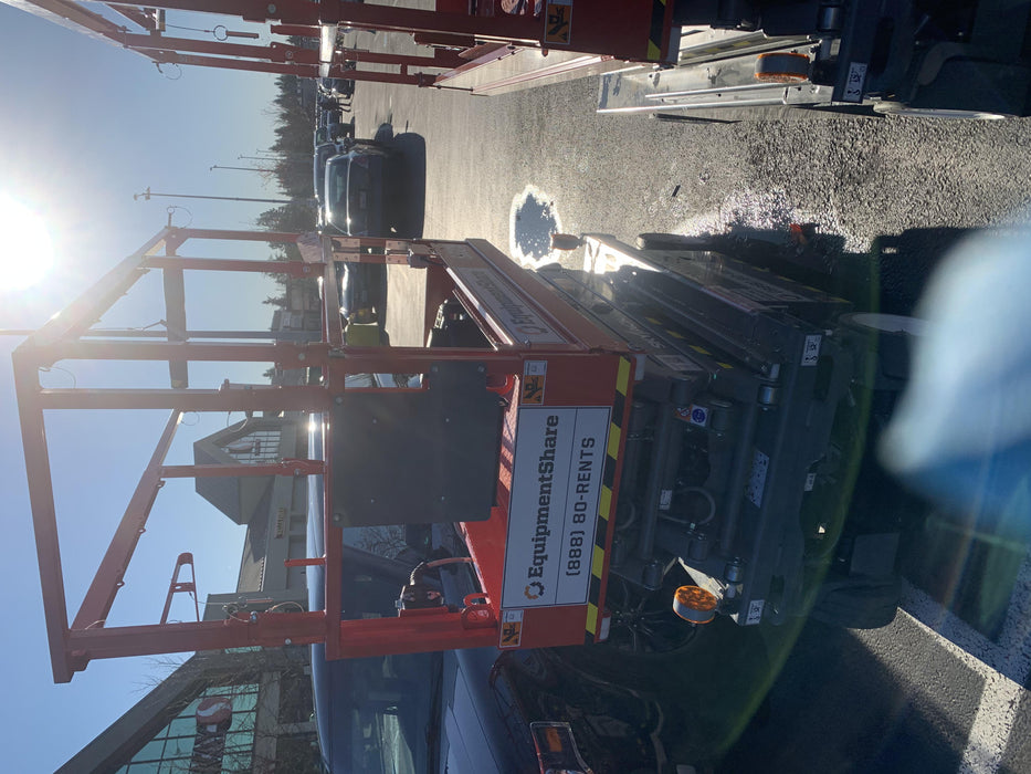 2020 Skyjack SJIII-3219 Solid NM Tires, Half height spring hinged entry gate, Dual Beacons, 800W Inverter