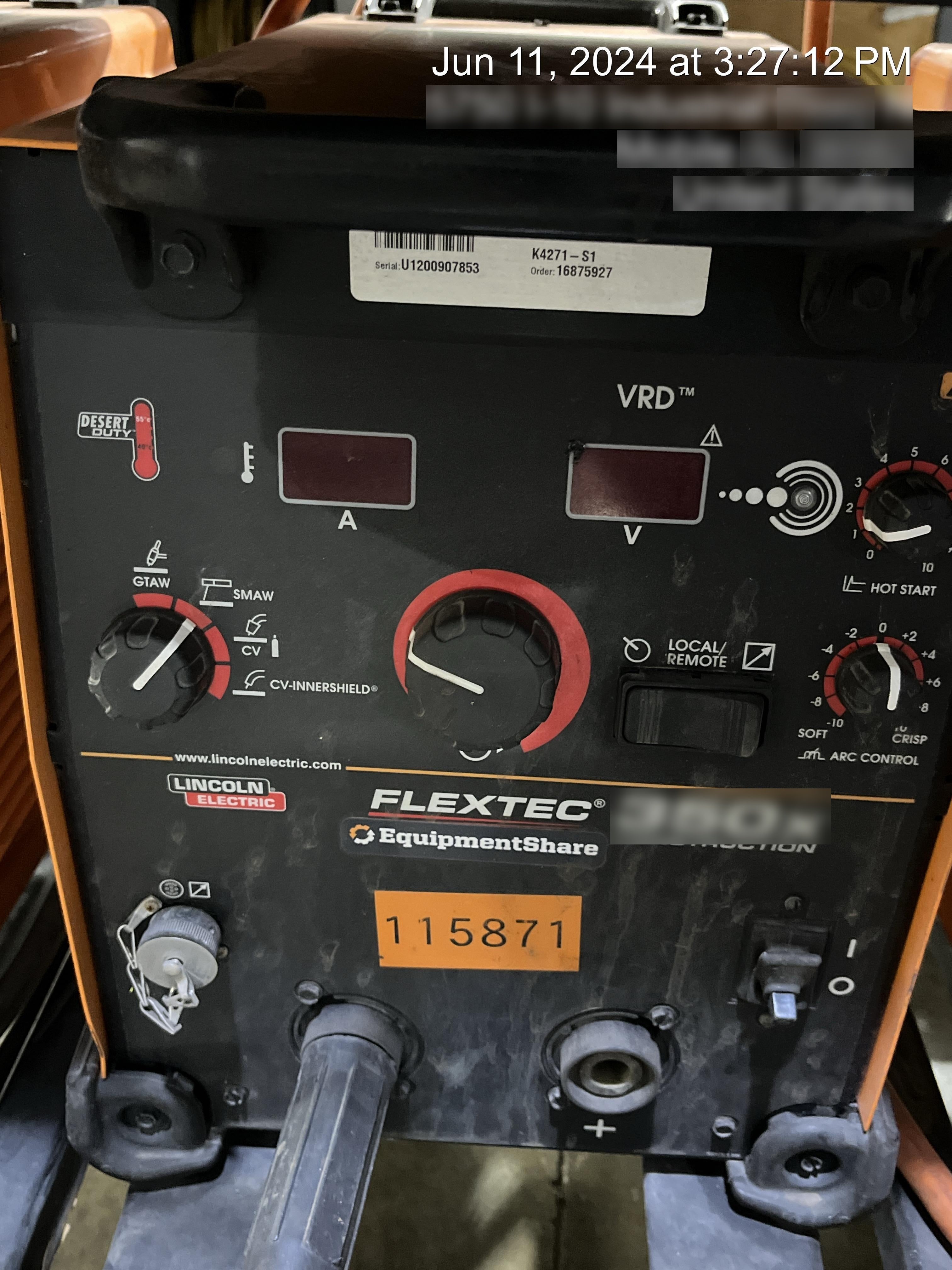 2020 LINCOLN ELECTRIC FLEXTEC 350X