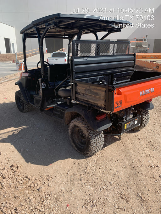 Kubota RTV-X1140W-H Canopy, 4-Seater, Diesel, Windshield Acrylic Clear, LED Strobe, Backup Alarm