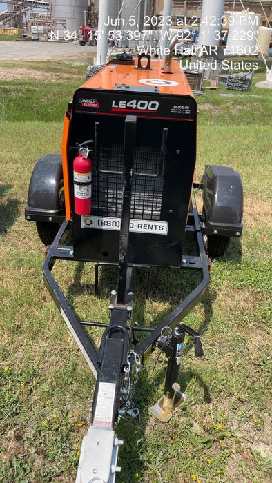 2022 Lincoln Electric LE400 Kubota V1505, Trlr, Cable Rack, Light Kit, ES Decals, T3