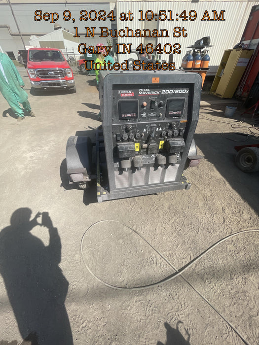 2024 Lincoln Electric Dual Maverick 200/200X Ready Pak 3, Includes Trailer, Cable Rack, Fender Light Kit K4382-1-RP3