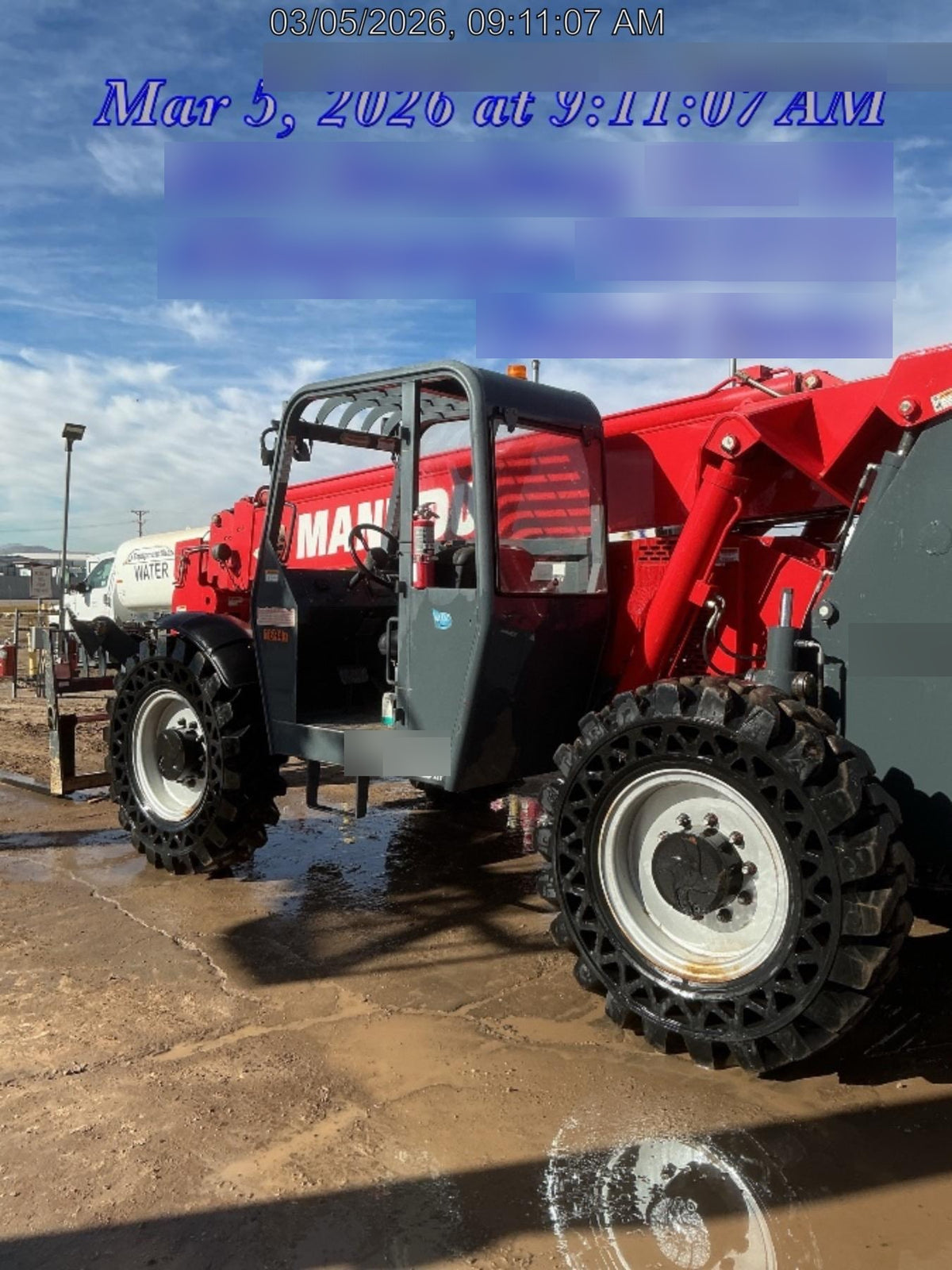 2019 Manitou MTA10055 MTA10055 - 120 HP T4, Canopy, Worklights/Strobe, Beacon, 66" Carriage, 60" Forks, Solid Tires, Lift Hook, Aux Hydraulics