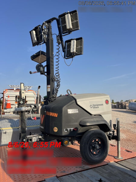 2024 Wacker Neuson LTT4 Diesel, Kohler KDW702, Deep Sea Controller, Auto Start, LED 320W, Bypass Outlet, T3