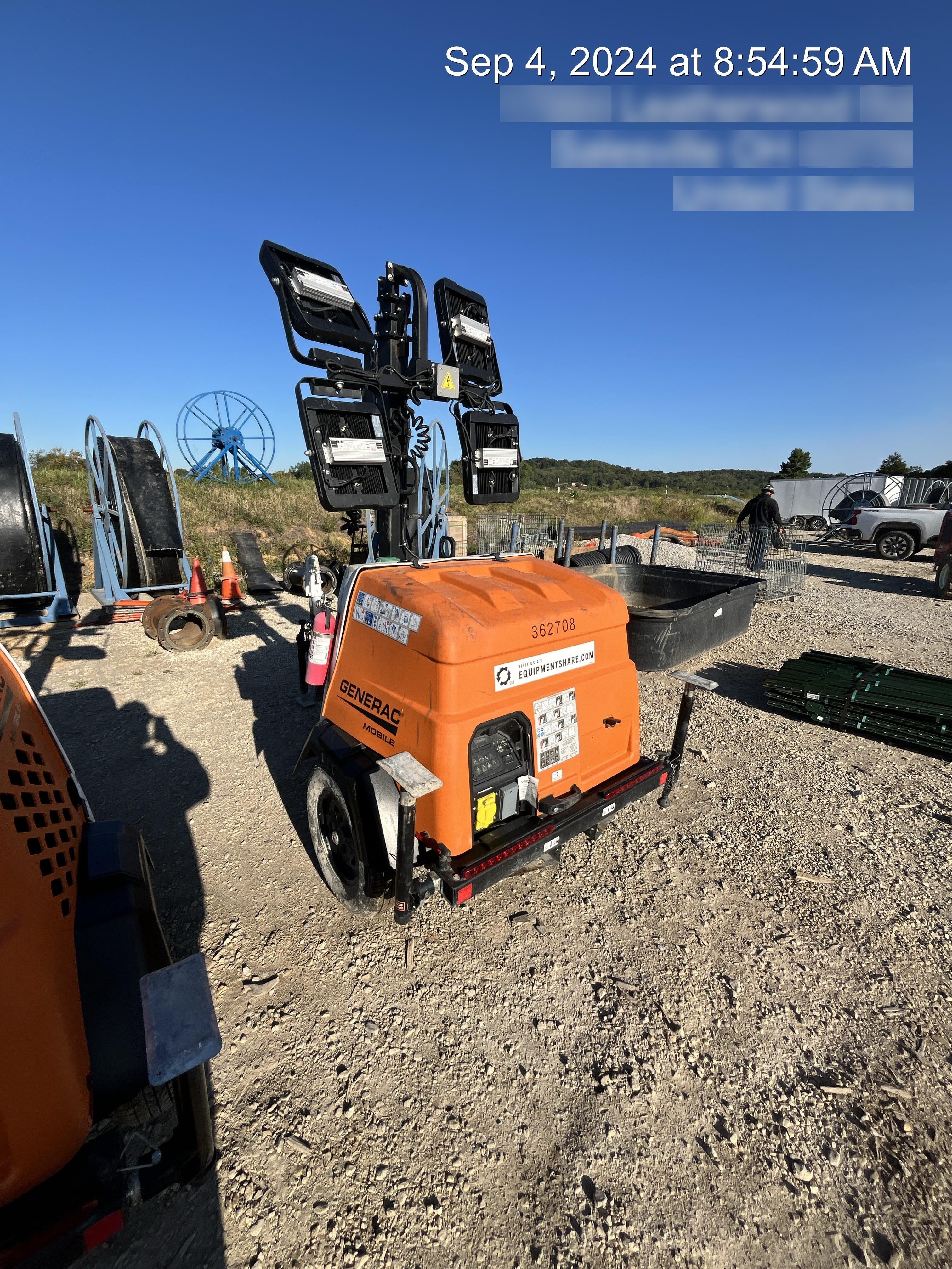 2023 Generac MLT2 Diesel, Flex Switch 120V Input, Powerzone Controller, 
(4) 320W LED Lights, 4kW Generator, 39.9 Gal Fuel Tank, 2" Ball, T3