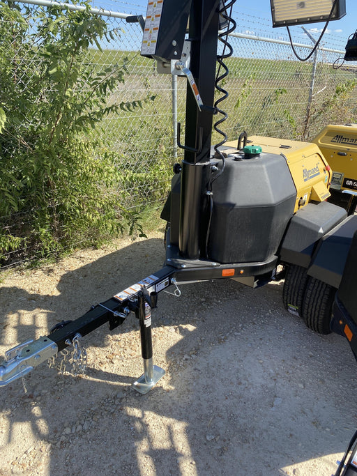 2022 Allmand NLV3GR (4) LED Light Fixture 350W, 23' Vertical Mast, 3kW Prime, Towable, ES Decals, T3