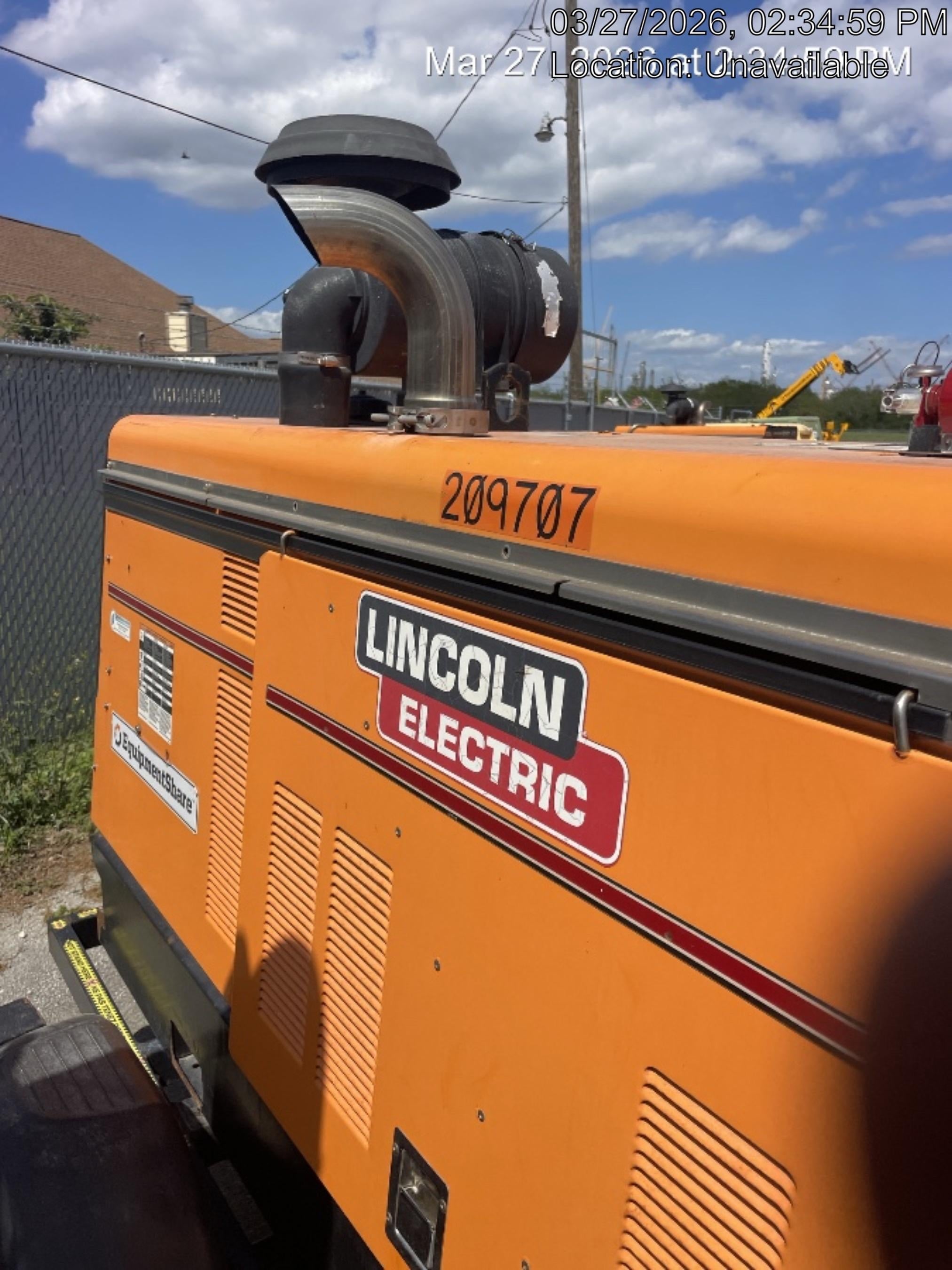 2021 Lincoln Electric Vantage 549X Ready Pak 3, ORANGE (includes trailer, cable rack, fender light kit)