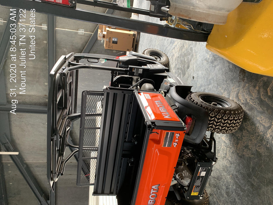 Kubota RTV-X1140W-H 4WD utility cart -LED strobe -Windshield tempered glass -Plastic canopy -Wire harness kit -Backup alarm