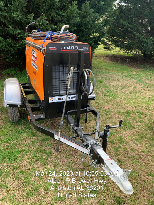 2022 Lincoln Electric LE400 Kubota V1505, Trlr, Cable Rack, Light Kit, ES Decals, T3