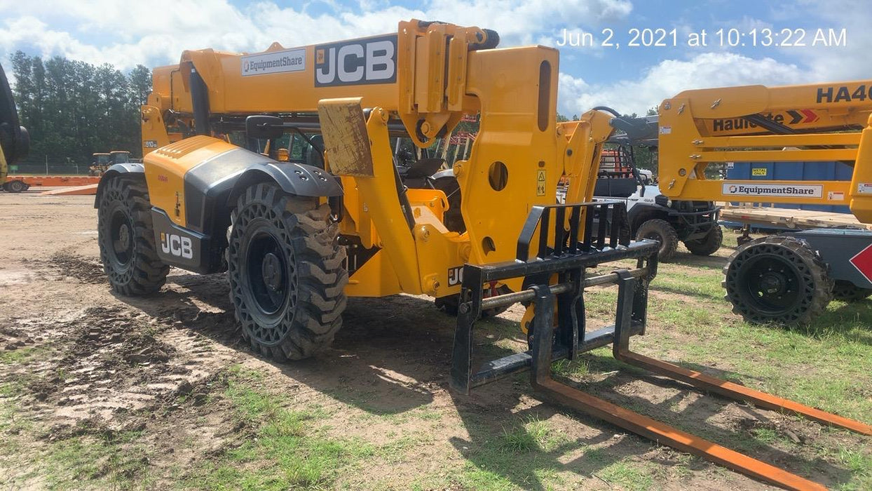 2020 JCB 510-56 Canopy, Solid Tires, Work Lights, Beacon, Aux Hydraulics, Back up Alarm, Lifting Eye, ES Decals