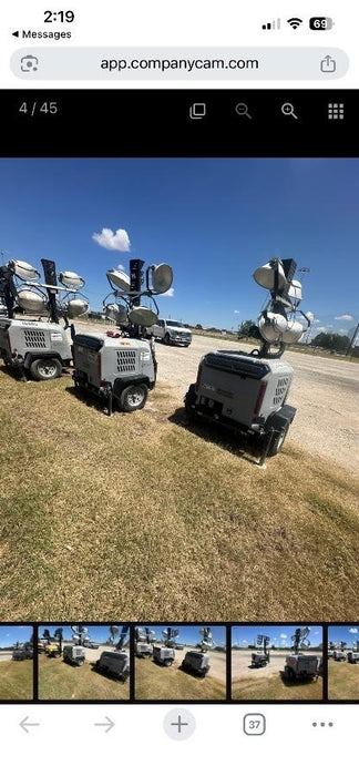 2018 Wacker Neuson LTV6L-MH Wacker Neuson LTV6L Mobile Light Tower w/Fuel Level Sensor Installed