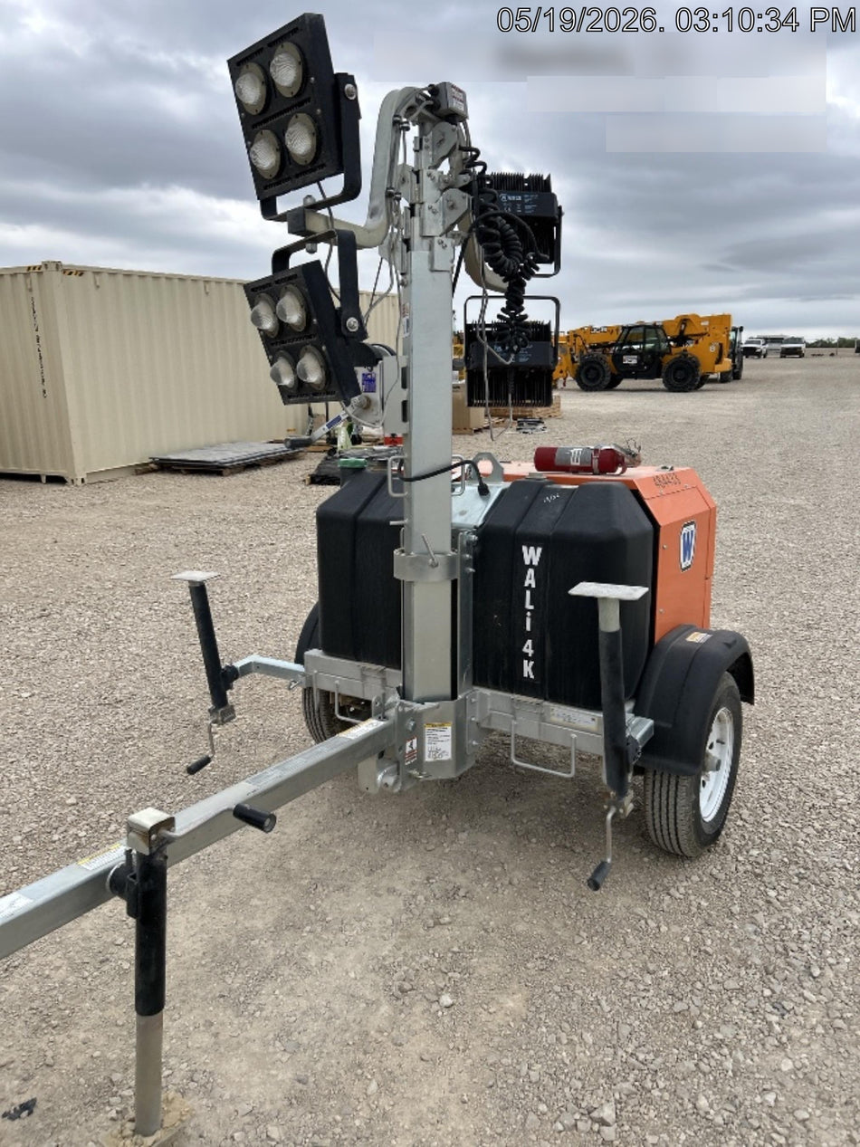 2024 Wanco WLTT-4MM4K Diesel, Mitsubishi L2E, 9.0HP @1800 rpm, Deep Sea Controller, Shore Power Plug, Auto Start, (4) 350W LED Floodlights, 4kW Generator, 60 Gal Fuel Tank, 2" Ball, T3