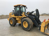 2019 John Deere 524L Cab/Heat/AIR, 3rd Function Hydraulics, Hydraulic JRB QC 2.75 Yd. Bucket, 60" Carriage/72" Forks
