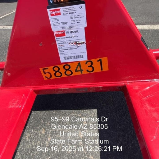 2025 GRAINGER PALLET JACK, 5500 LBS., GRAINGER