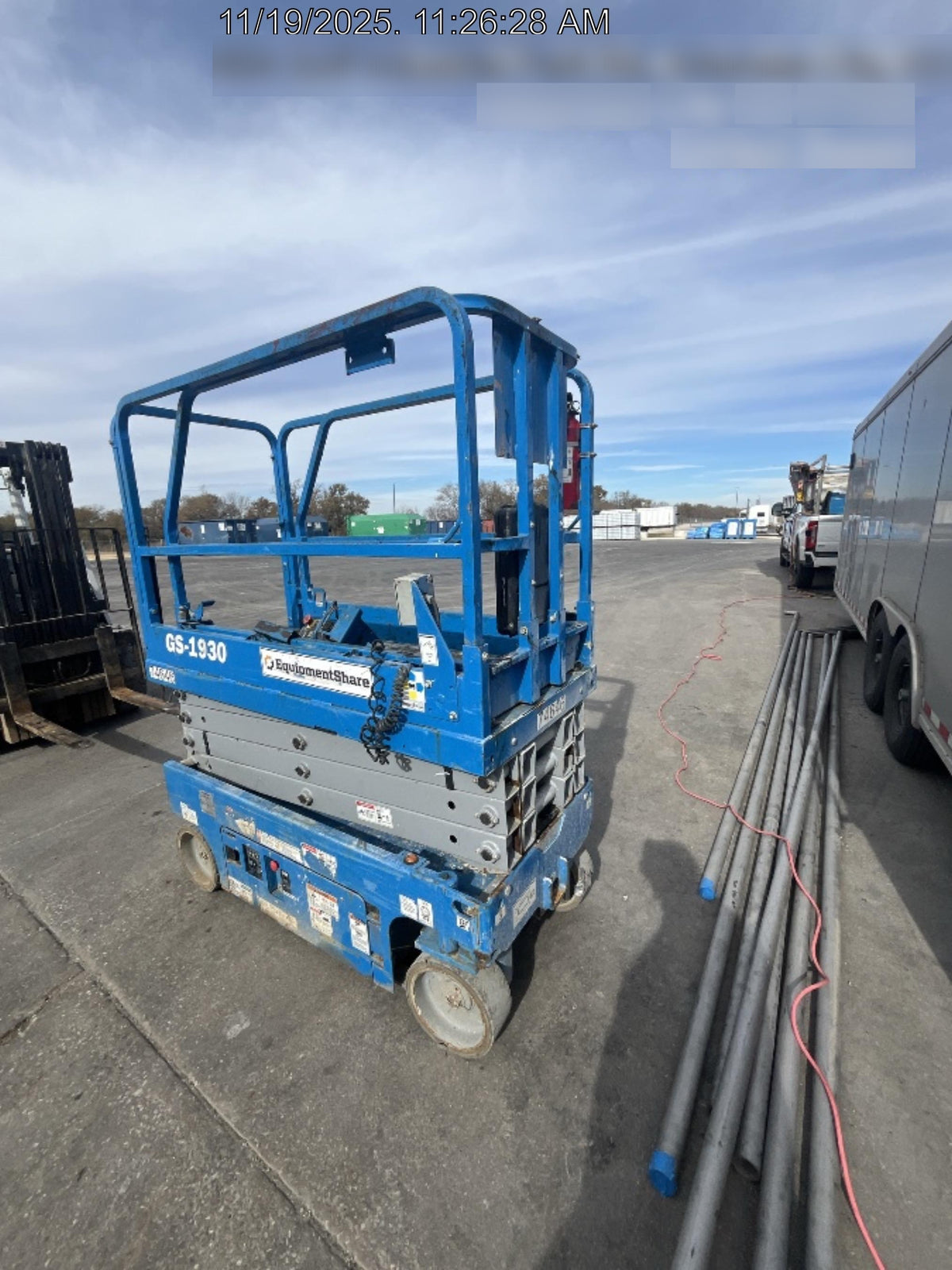 2020 Genie GS-1930 Fixed rails with chain entry gate - Pre A92.20