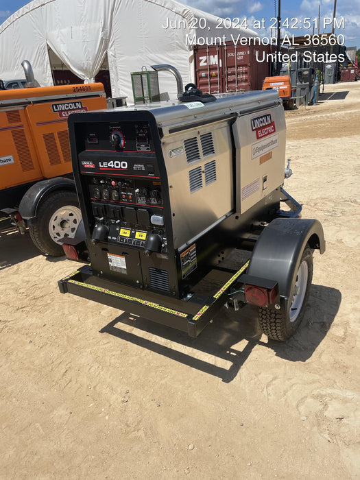 2024 Lincoln Electric LE400 Kubota V1505, Trlr, Cable Rack, Light Kit, ES Decals, T3