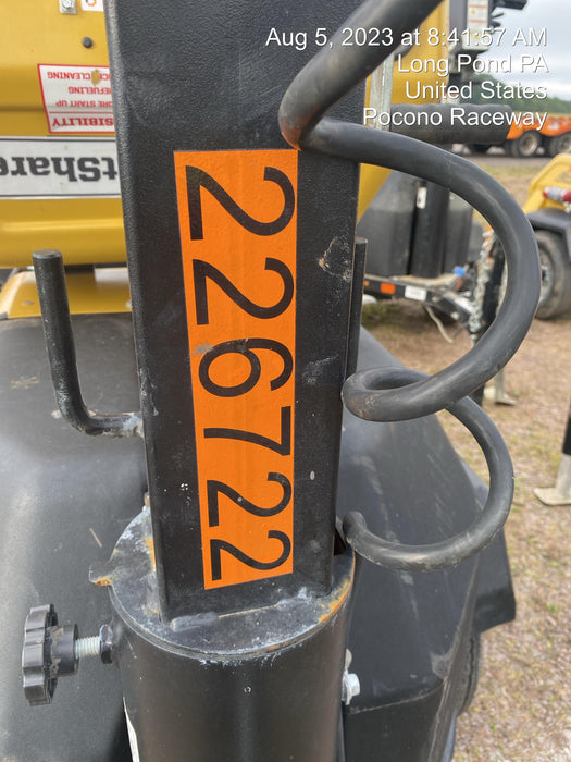 2022 Allmand NLV3GR (4) LED Light Fixture 350W, 23' Vertical Mast, 3kW Prime, Towable, Deep Sea L401, Leveling Jacks, Yanmar T4F 5.8hp