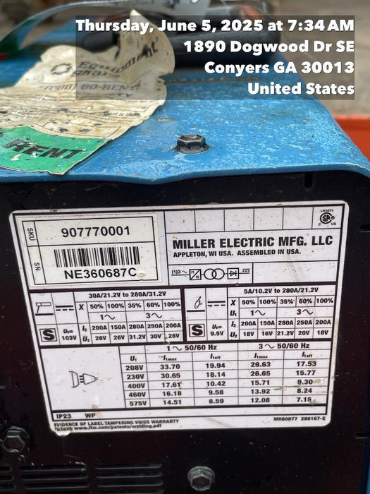 2025 MILLER ELECTRIC CST-282