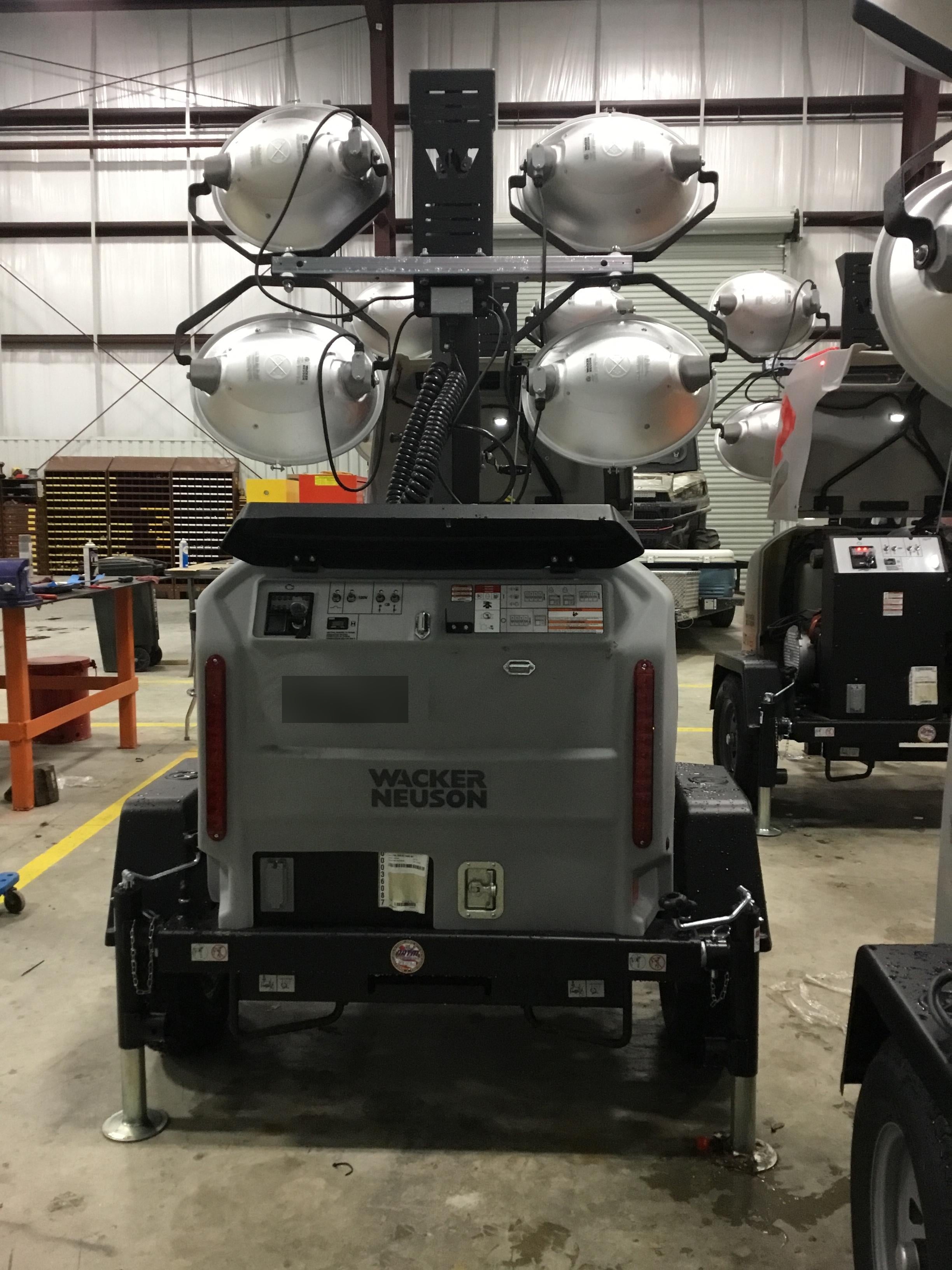 2018 Wacker Neuson LTV6L-MH LTV6L Mobile Light Tower w/Fuel Level Sensor Installed