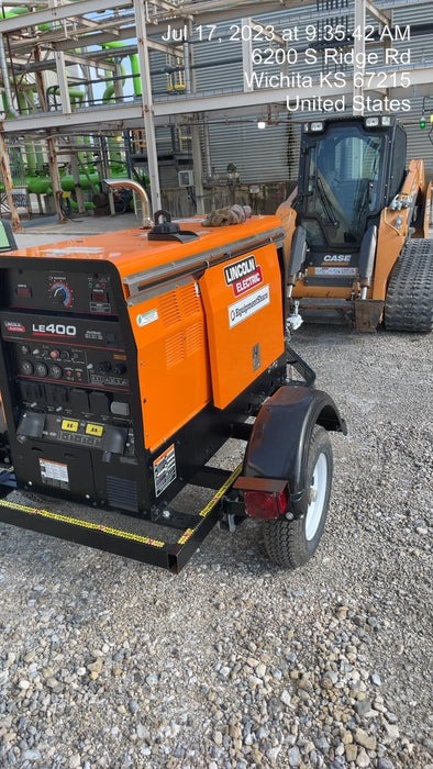 2022 Lincoln Electric LE400 Kubota V1505, Trlr, Cable Rack, Light Kit, ES Decals, T3