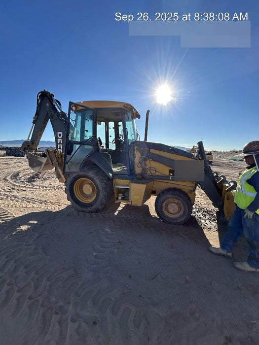 2020 John Deere 310LEP Cab/Heat/Air, 4WD, Standard Stick, Pilot Controls, 2 Way Hydraulics, TAG Manual QC