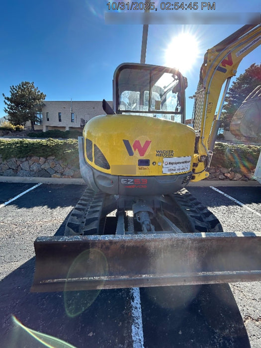 2019 Wacker Neuson EZ53 Wacker Neuson EZ53 Enclosed Cab, Rubber Tracks, Long Dipperstick, T4, VDS, Hydraulic Thumb