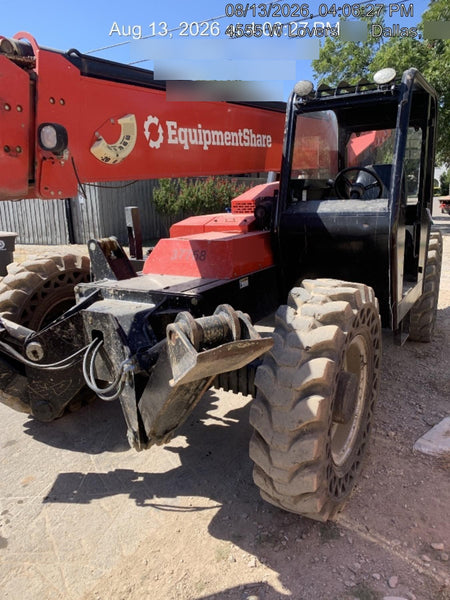 2019 Manitou MTA10055 Canopy, 120 HP, Solid Tires, Work Lights, Lift Hook, Auxiliary Hydraulics 66" Carriage and 60" Forks