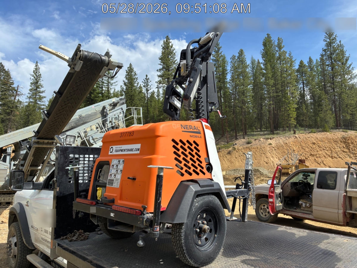 2023 Generac MLT2 Diesel, Flex Switch 120V Input, Powerzone Controller, 
(4) 320W LED Lights, 4kW Generator, 39.9 Gal Fuel Tank, 2" Ball, T3