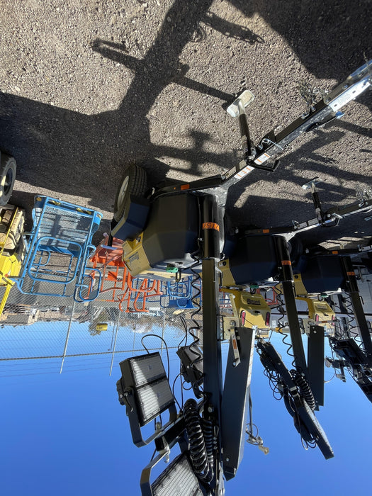 2022 Allmand NLV3GR (4) LED Light Fixture 350W, 23' Vertical Mast, 3kW Prime, Towable, ES Decals, T3