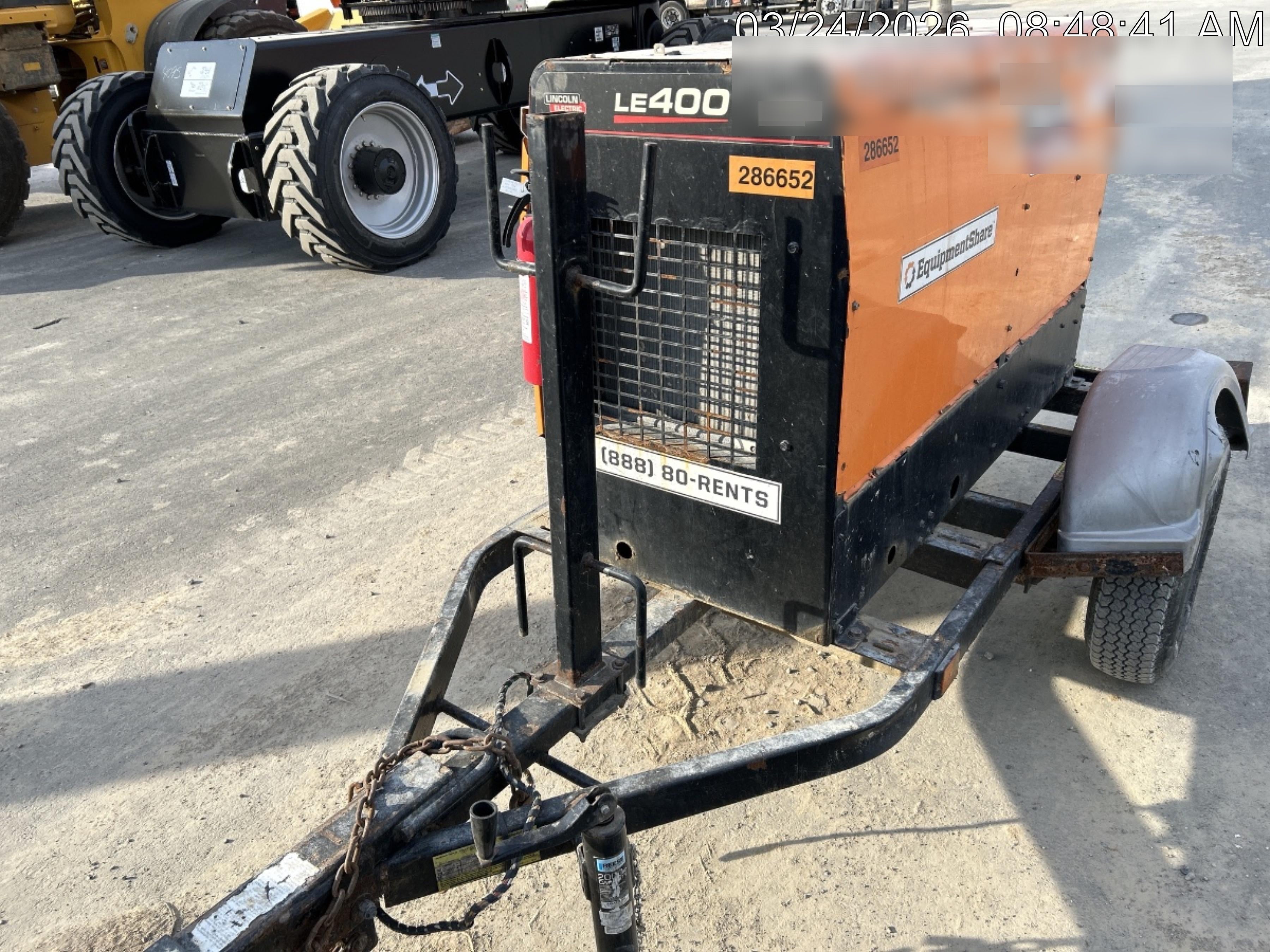 2022 Lincoln Electric LE400 Kubota V1505, Trlr, Cable Rack, Light Kit, ES Decals, T3