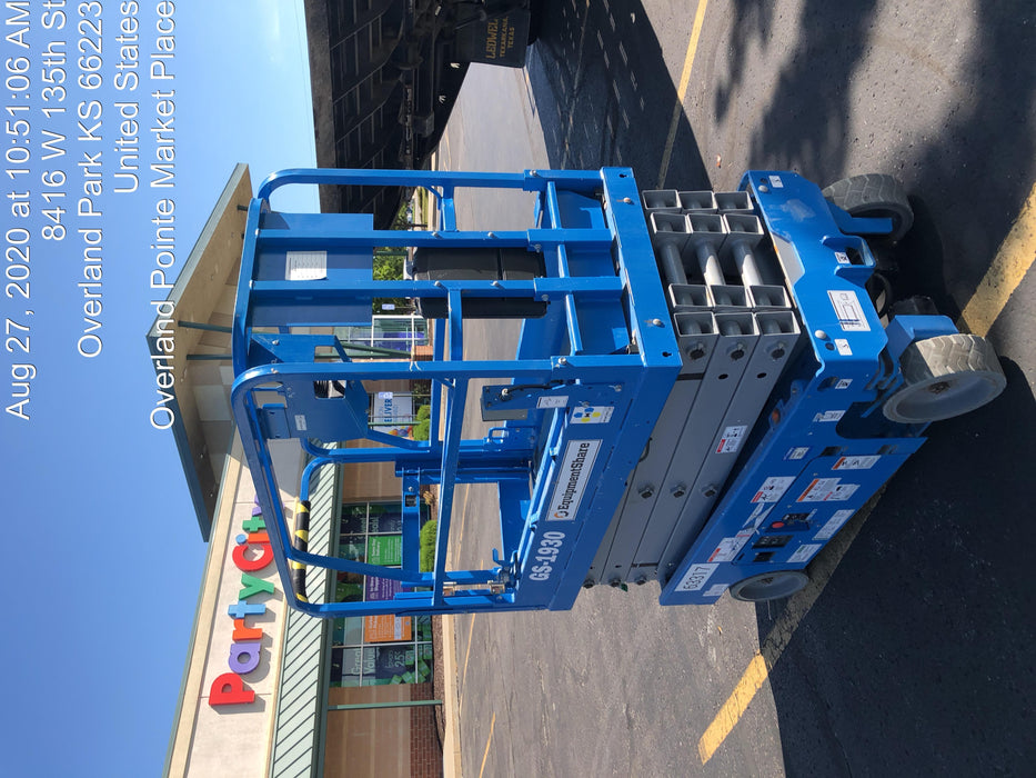 2020 Genie GS-1930 Solid Non Marking Tires, Beacon, Folding rails with half height swing gate