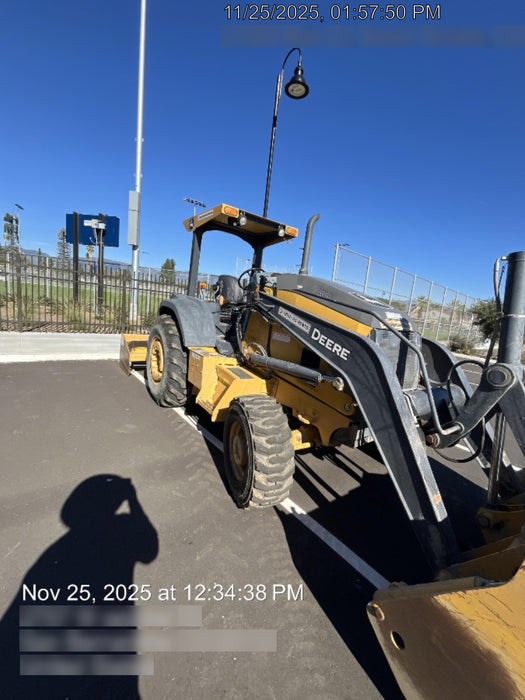 2020 John Deere 210LEP Canopy, 4WD, Second rear hydraulic cylinder, Light Package, Wheel weights