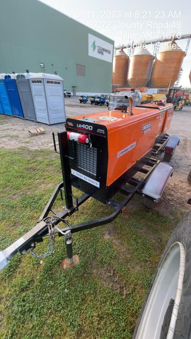 2022 Lincoln Electric LE400 Kubota V1505, Trlr, Cable Rack, Light Kit, ES Decals, T3