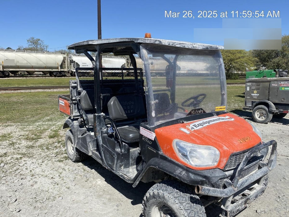 2022 Kubota RTV-X1140W-H Plastic Canopy, Windshield Acrylic Clear, LED Strobe Light, Wire Harness Kit, Back up Alarm