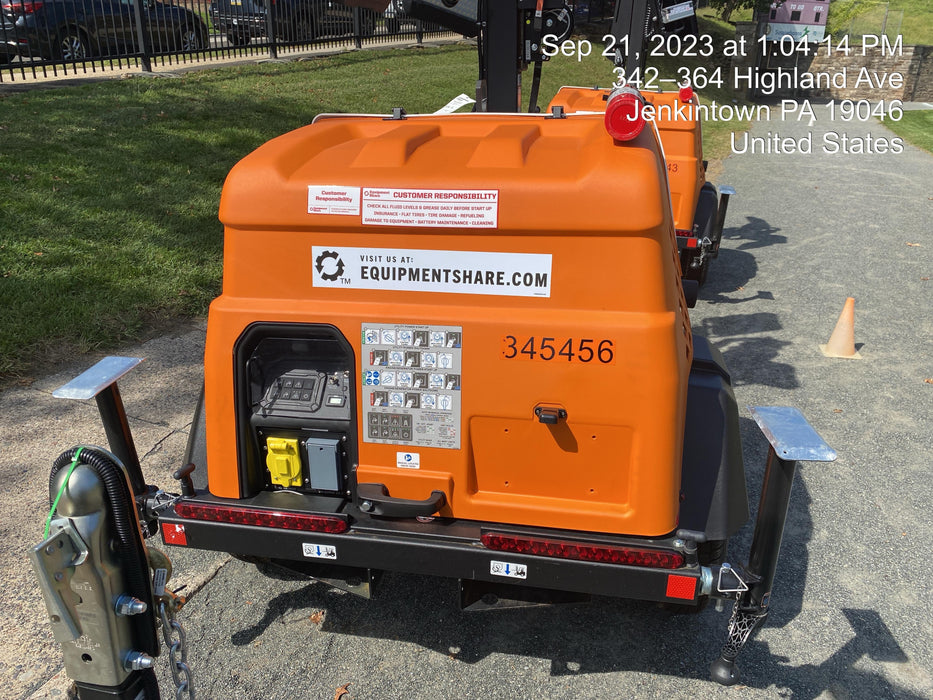 2023 Generac MLT2 Diesel, Flex Switch 120V Input, Powerzone Controller, (4) 320W LED Lights, 4kW Generator, 39.9 Gal Fuel Tank, 2" Ball, T3