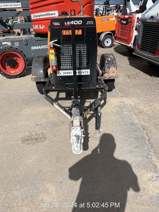 2022 Lincoln Electric LE400 Kubota V1505, Trlr, Cable Rack, Light Kit, ES Decals, T3