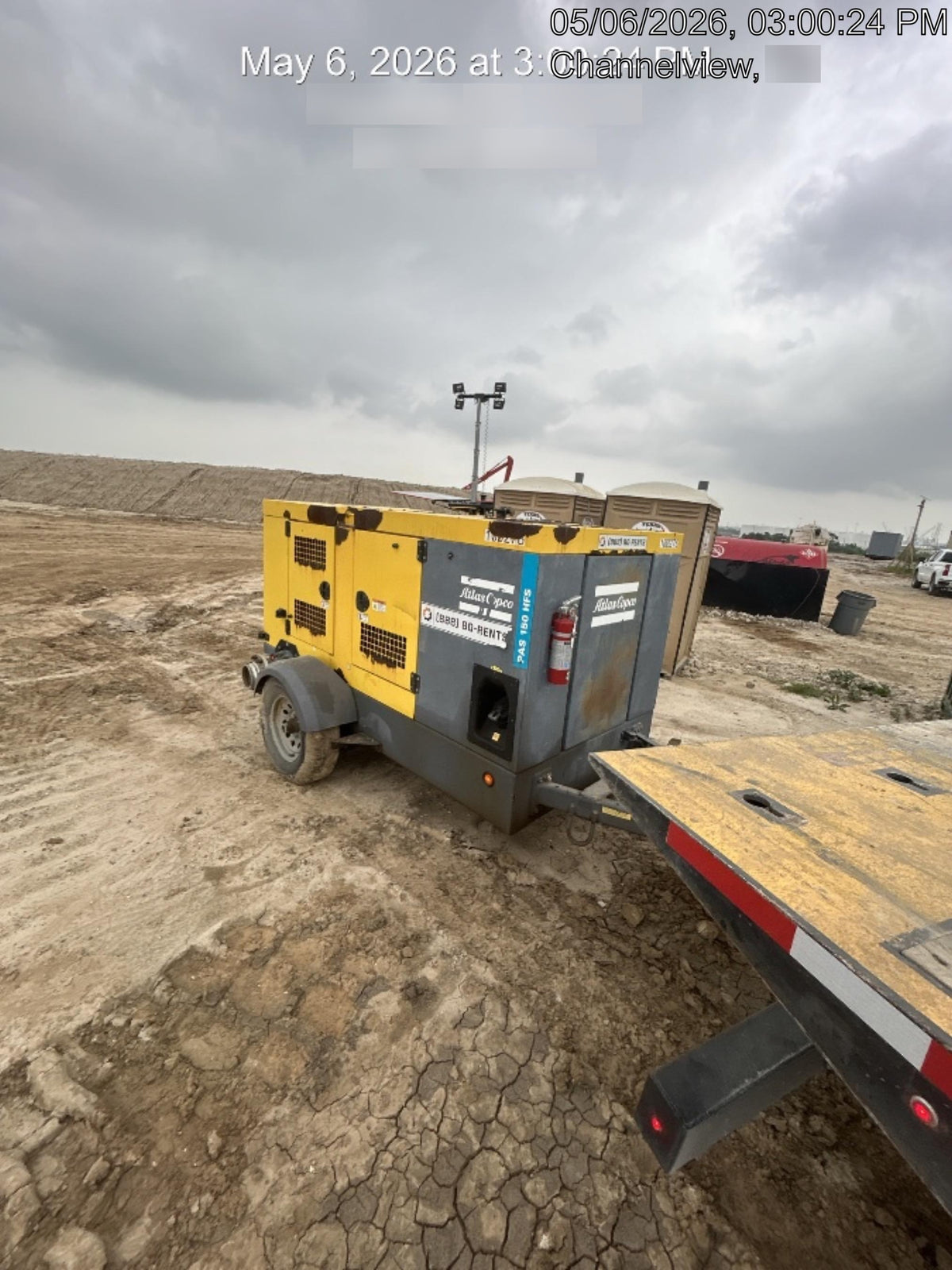 2020 ATLAS COPCO PAS 150 HF CS Enclosed
