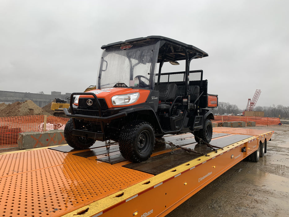 Kubota RTV-X1140W-H 4WD utility cart -LED strobe -Windshield tempered glass -Plastic canopy -Wire harness kit -Backup alarm