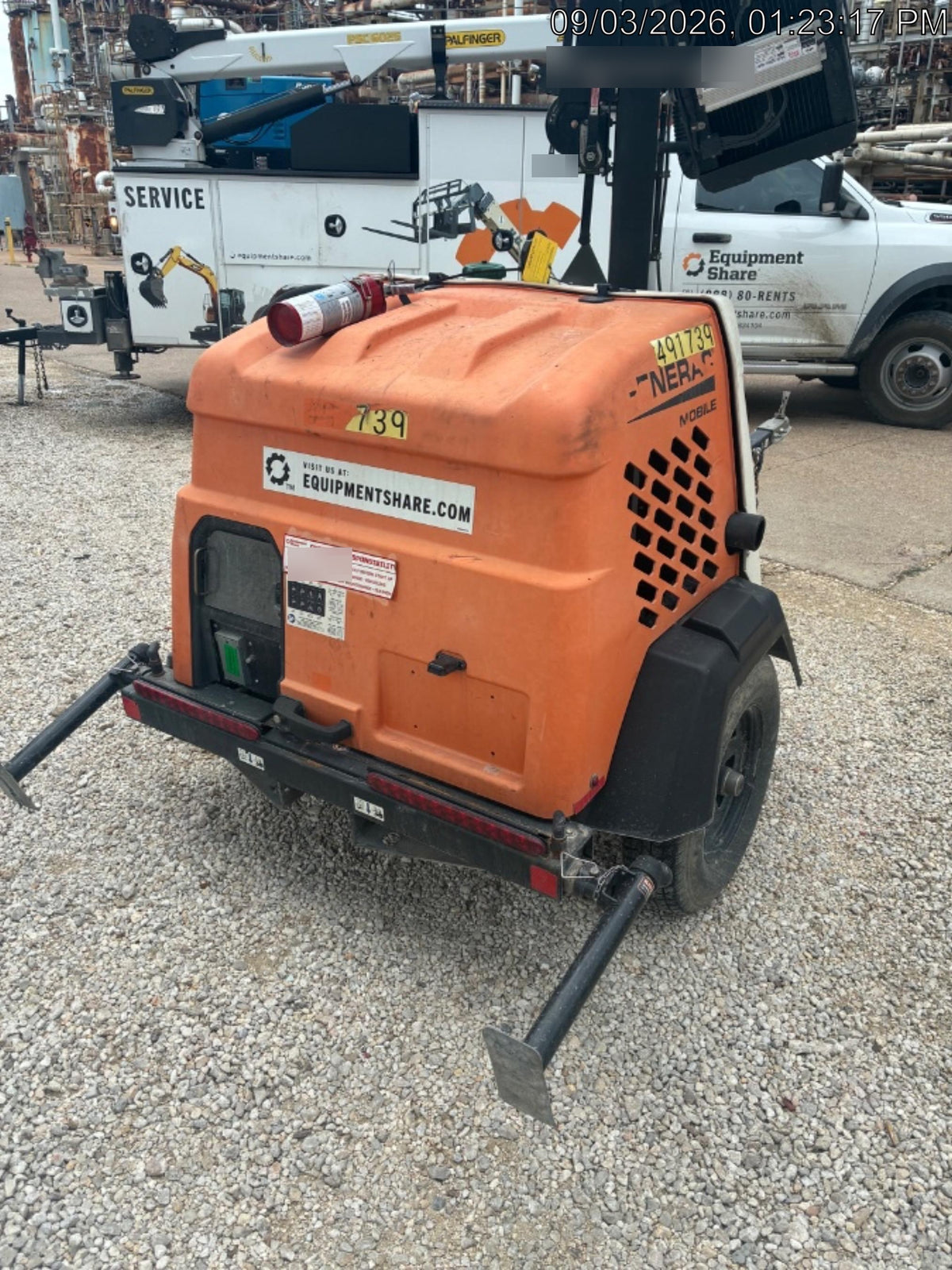2025 Generac MLTS-4 Diesel, Mitsubishi L2E, 7.1 hp @1800 rpm, Flex Switch 120V Input, Powerzone Controller, (4) 320W LED Lights, 4kW Generator, 39.9 Gal Fuel Tank, 2" Ball, ES Decals