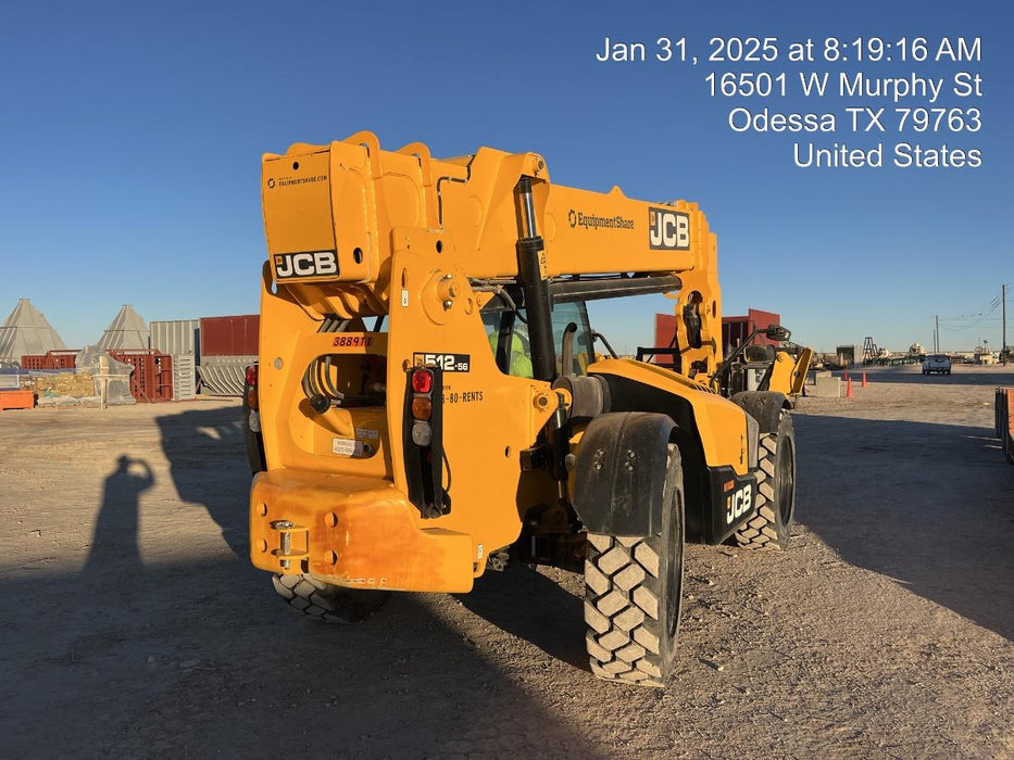 2024 JCB 512-56 74Hp Dsl, Cab/Heat/Air, FF Tires, LED WL, Bcn, L Hook, T3