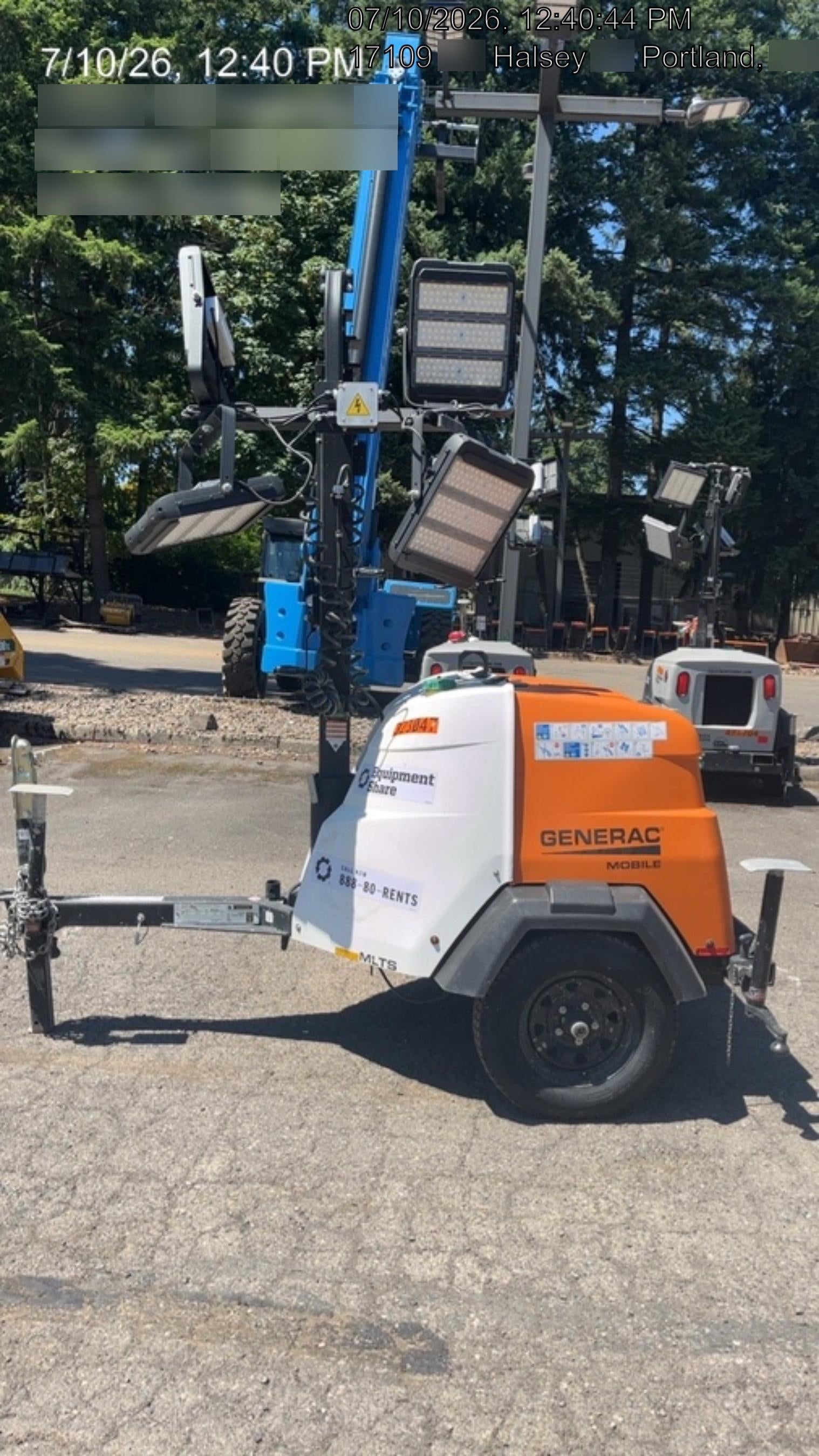 2023 Generac MLT2 Diesel, Flex Switch 120V Input, Powerzone Controller, (4) 320W LED Lights, 4kW Generator, 39.9 Gal Fuel Tank, 2" Ball, T3