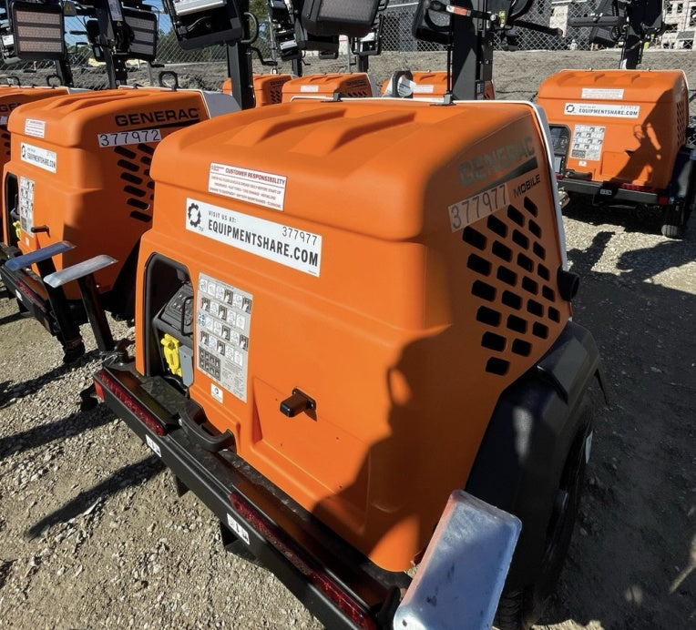 2023 Generac MLT2 Diesel, Flex Switch 120V Input, Powerzone Controller, 
(4) 320W LED Lights, 4kW Generator, 39.9 Gal Fuel Tank, 2" Ball, T3