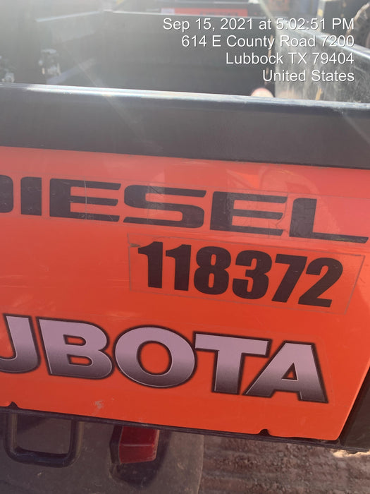 2020 Kubota RTV-X1140W-H Canopy, 4-Seater, Diesel, Windshield Acrylic Clear, LED Strobe, Backup Alarm