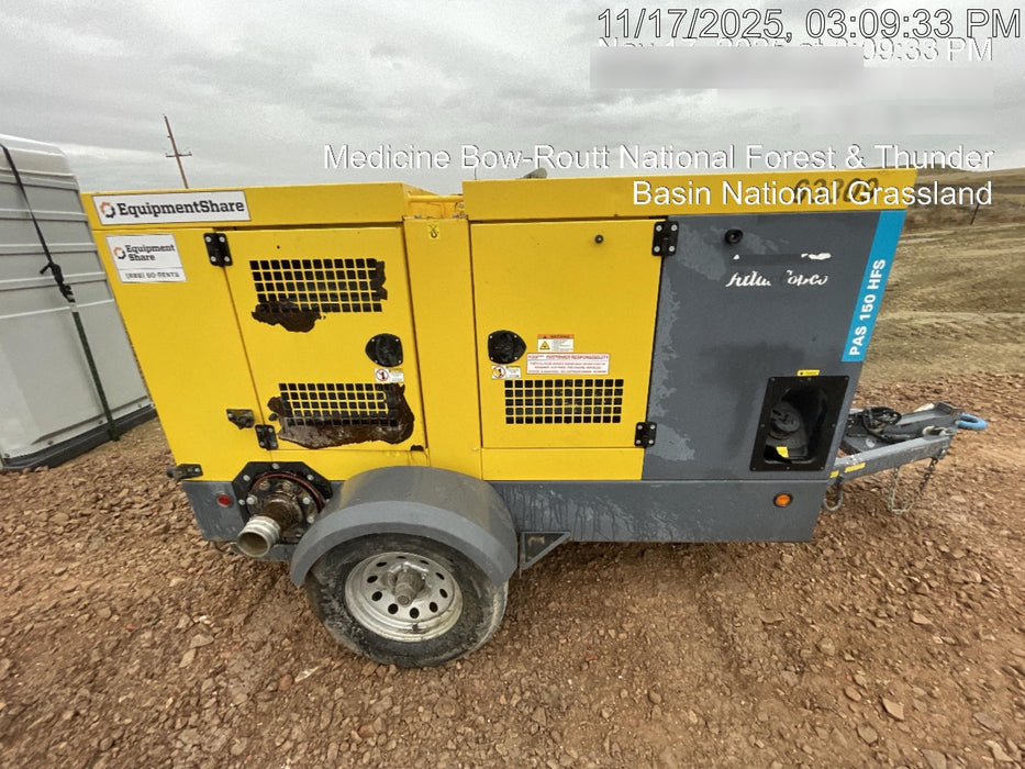 2020 ATLAS COPCO PAS 150 HF CS Enclosed