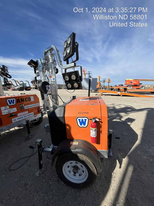 2024 Wanco WLTT-4MM4K Diesel, Deep Sea Controller, Shore Power Plug, Auto Start, (4) 350W LED Floodlights, 4kW Generator, 60 Gal Fuel Tank, 2" Ball, T3