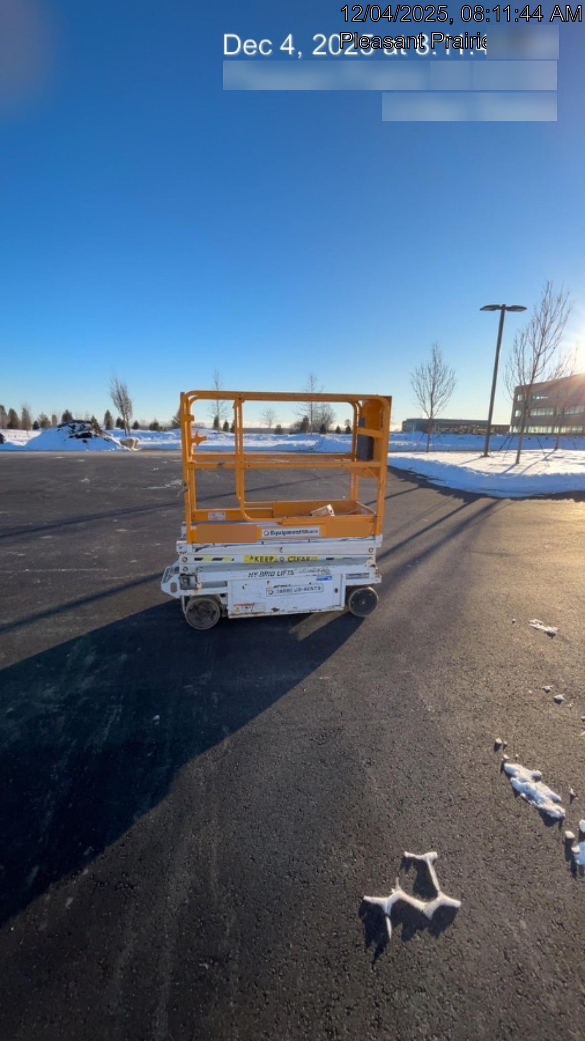 Custom Equipment HB-1430 Hy-Brid Scissor Lift
Platform capacity up to 670 lbs
Working height up to 20 ft
Weighs under 1,700 lbs
Non-marking wheels