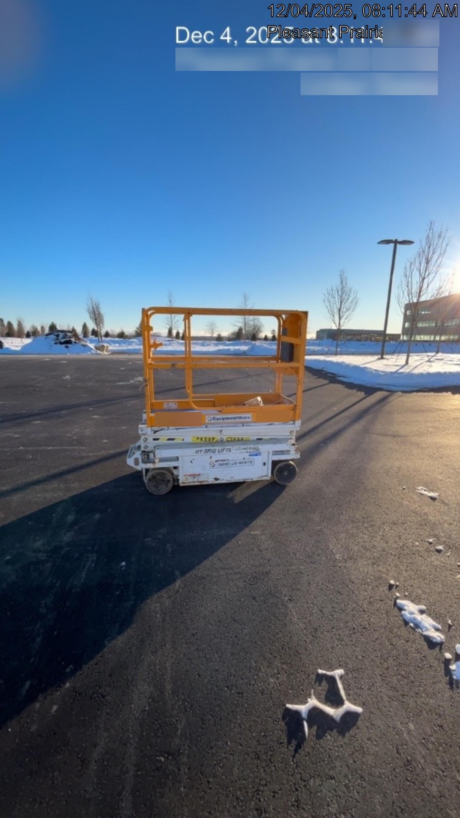 Custom Equipment HB-1430 Hy-Brid Scissor Lift
Platform capacity up to 670 lbs
Working height up to 20 ft
Weighs under 1,700 lbs
Non-marking wheels