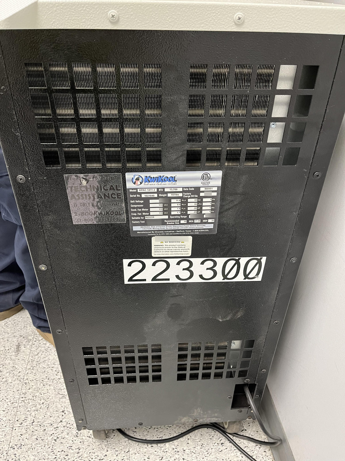 2022 KWIKOOL KPAC1411-2